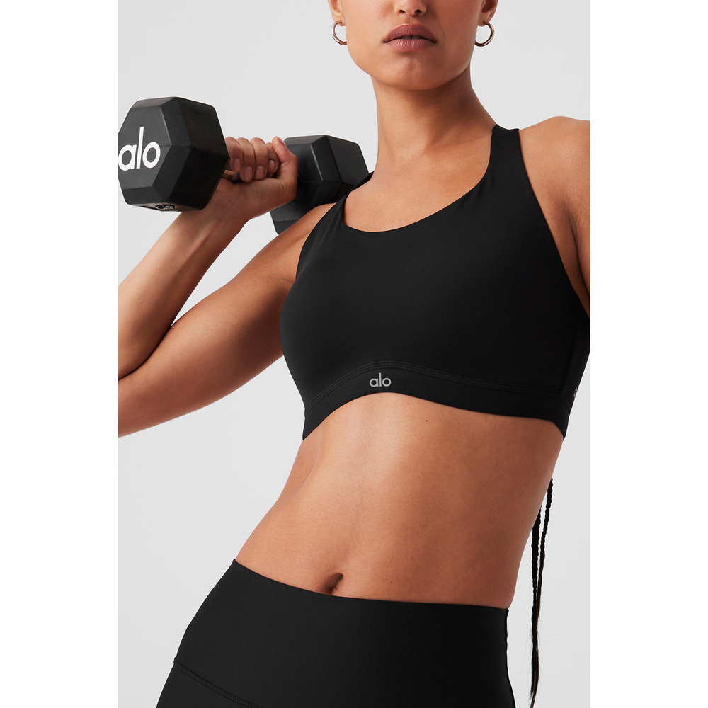 Alo Yoga Power Play Bra Size 34D NEW